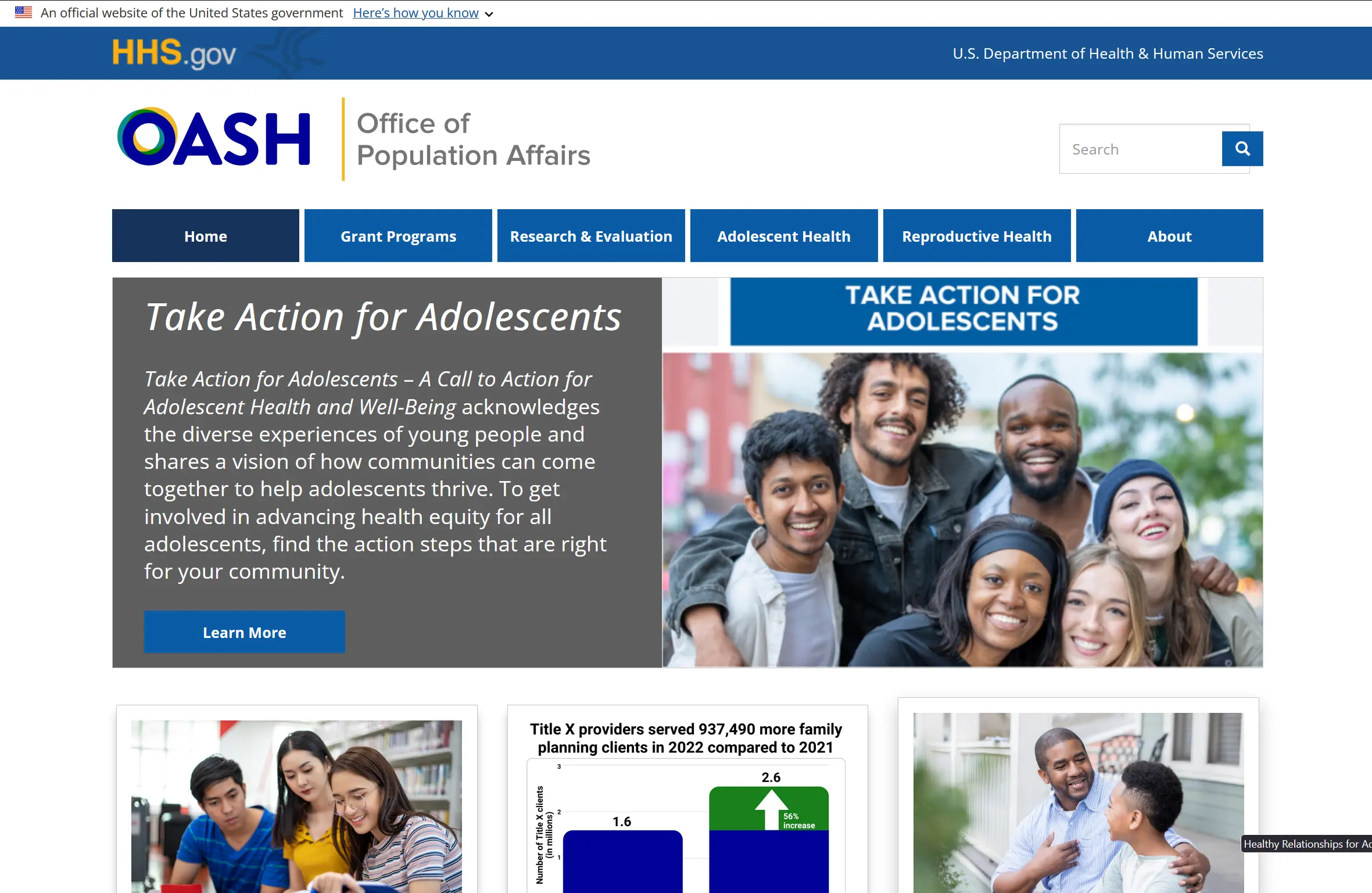 thumbnail of OPA website